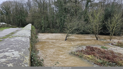 Le Pont de l Abbaye inondation de janvier 2025-6