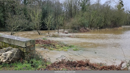 Le Pont de l Abbaye inondation de janvier 2025-7